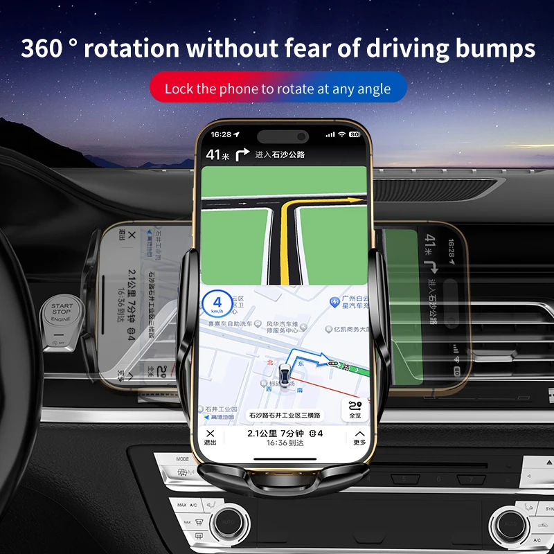 30W Car Wireless Charger Automatic Car Phone Holder Infrared Induction For iPhone 14 13 12 Xiaomi Samsung Fast Charging Station