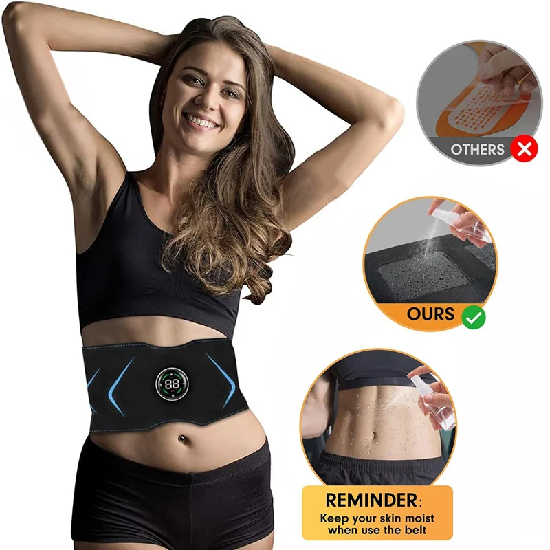Abdominal Muscle Stimulator 115CM Waist Abdominal Muscle Stimulator EMS Belt