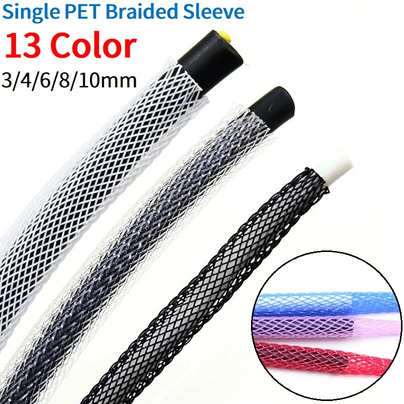 een vuurtje stoken Vijfde pk 5M/20M Gevlochten Kabel Mouw 3Mm 4Mm 6Mm 8Mm 10Mm Enkel Huisdier  uitbreidbaar Nylon Usb Data Toetsenbord Kabel Schede Protector Wire Wrap| Kabel voering| - AliExpress