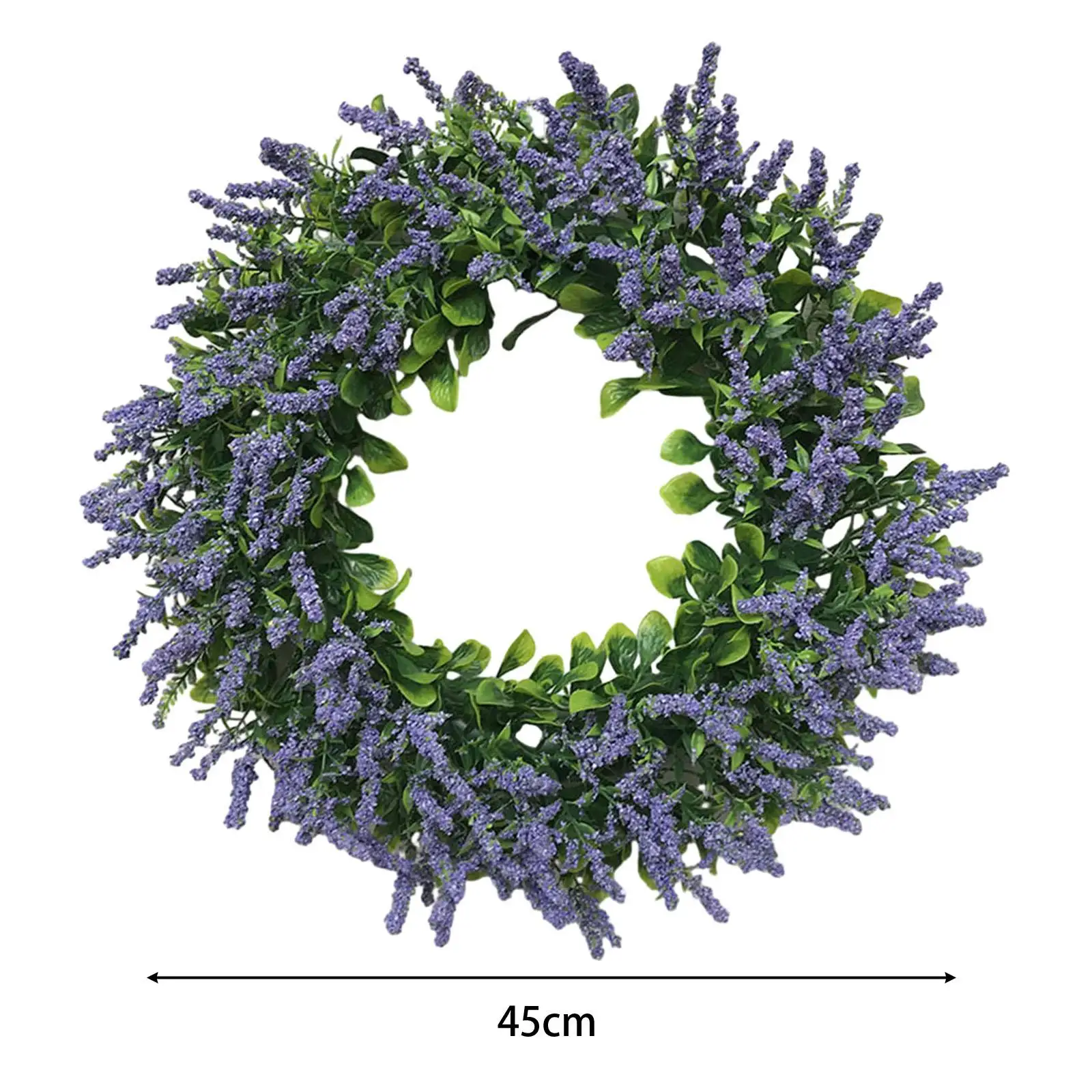 Lavender Wreath for Front Door Summer Wreaths Ornament for Home Wall Holiday