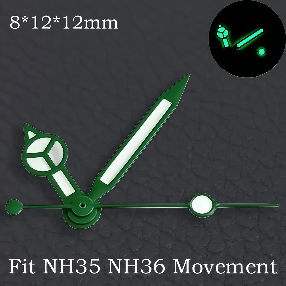 High Quality Green/Blue Super Luminous Watch Hands - Premium Watch Accessories Pointer