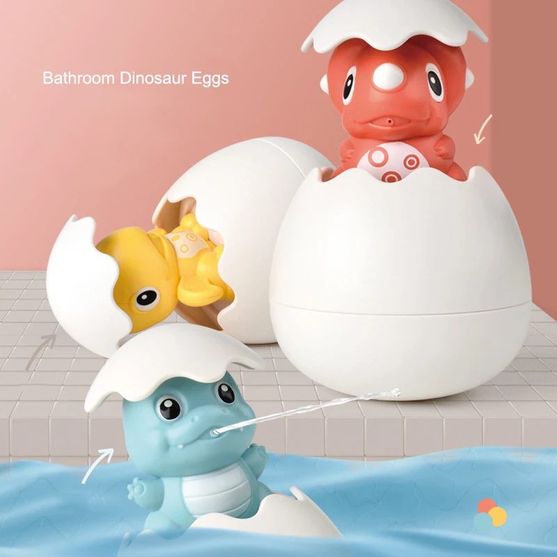 

Baby Bath Toys Water Spray Dinosaur Egg Duck Waterwheel Bathroom Bath Toys for Kids Baby Water Bathtub Bath Toys for Children
