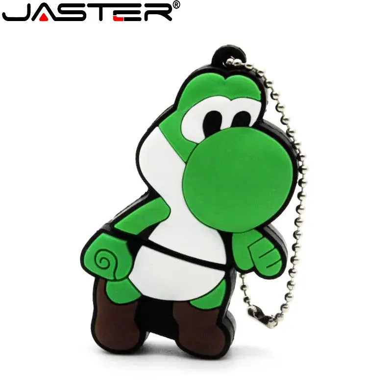 JASTER Cartoon Silicone U Disk 64GB 32GB Green USB 2.0 16GB Beautiful Flash Drive 8GB Memory Stick pendrive regali per bambini