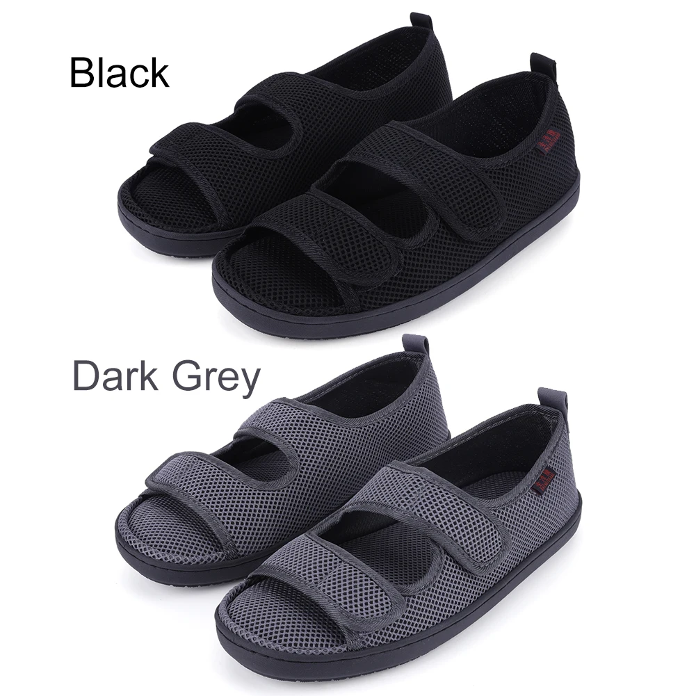Diabetiker-Sandalen Atmungsaktive Schuhe für Breite und Geschwollene Füße Rutschfeste Weiche Senioren-Sandalen für Ältere mit Schwellungen und Empfindlichen Füßen – Detail 13