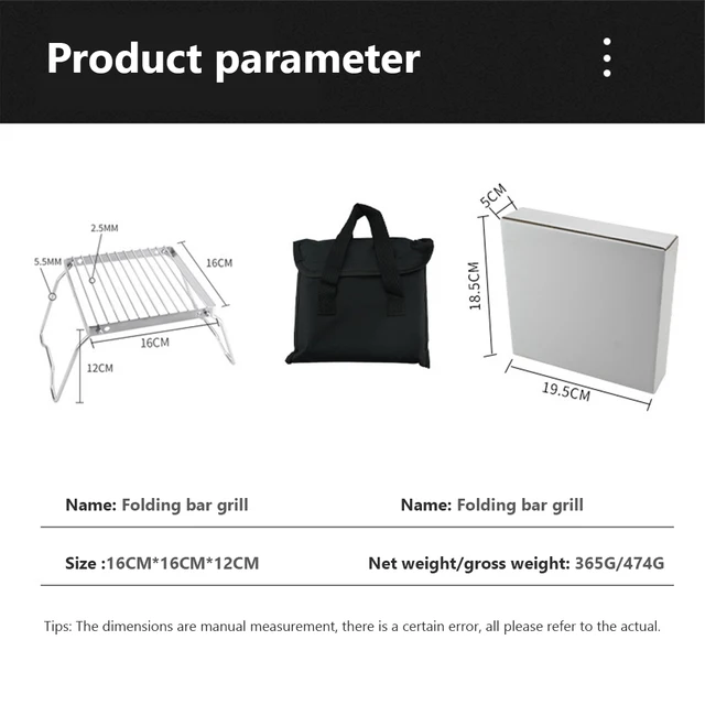 휴대용 버너 스탠드 랙으로 야외 모험에서 숯 바베큐를 즐기세요!