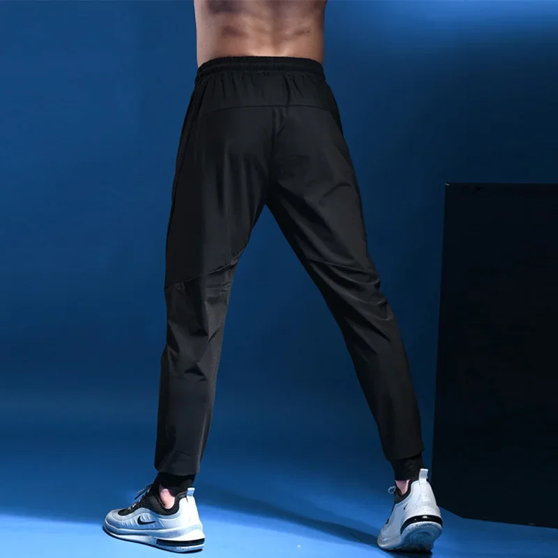 Sports Running Pants Men's Breathable Fitness Training Jogging Sweatpants Basketball Tennis Trousers Gyms Track Elastic Pants 3