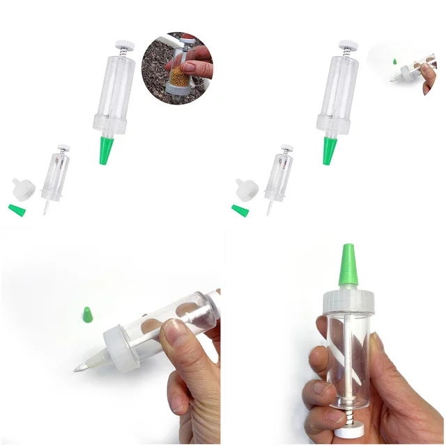 Mini Vetőmag Adagoló Kerti Vetőgép Ültetvény Szerszám Palánták Zöldségmag Kézi Tartozékok Új Kiegészítők - Image 3
