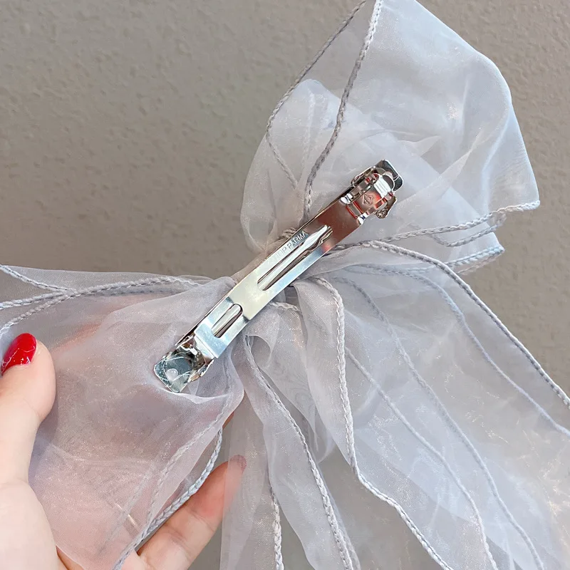 ヘアアクセサリー TATIANA Chiffon double ribbon hairpin HB2252 TATIANA】Chiffon Double Ribbon Hair Pin HB2252〜ヘアピン