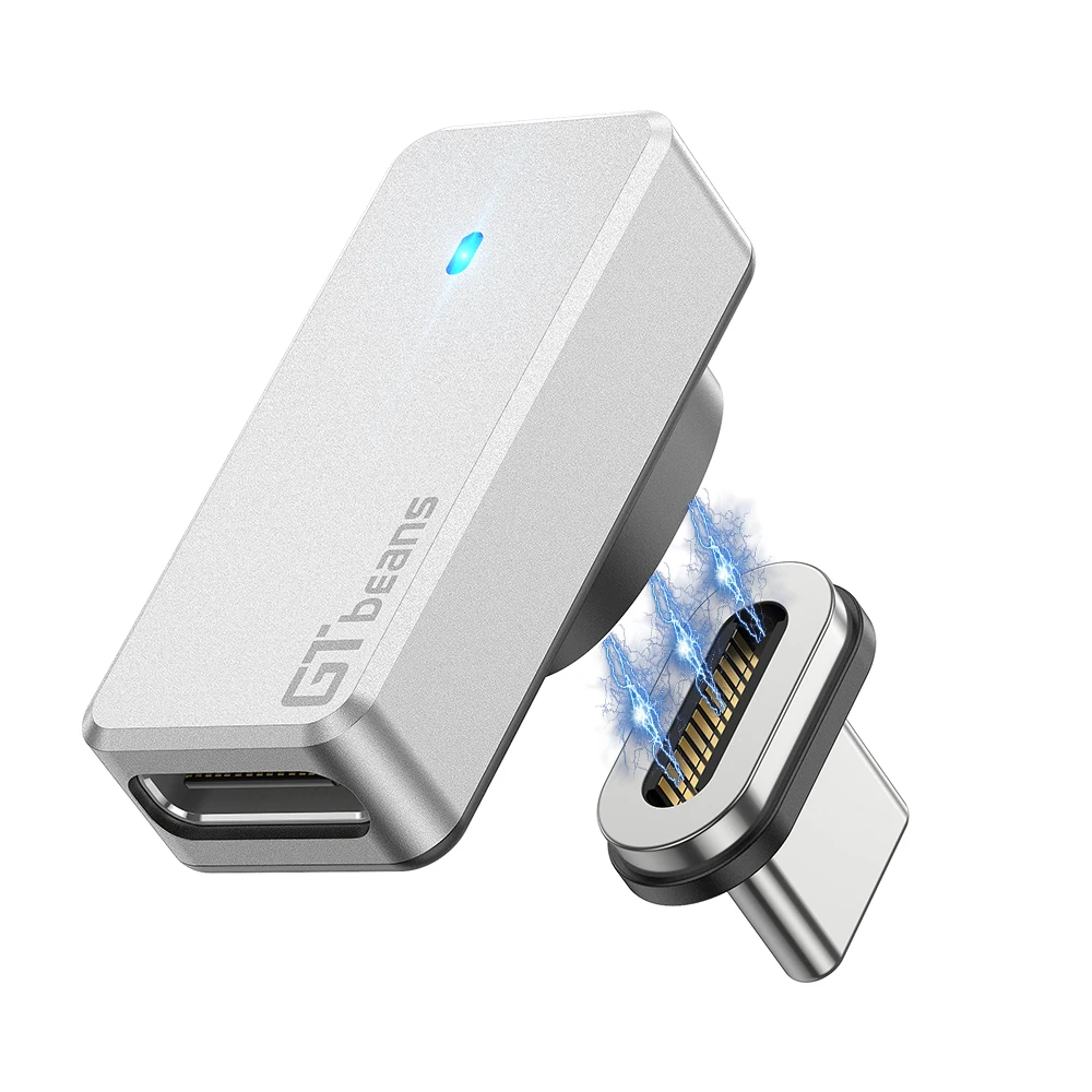 High-Power 140W USB-C Magnetic Adapter with 24-Pin Fast Charging and Data Transfer Capability