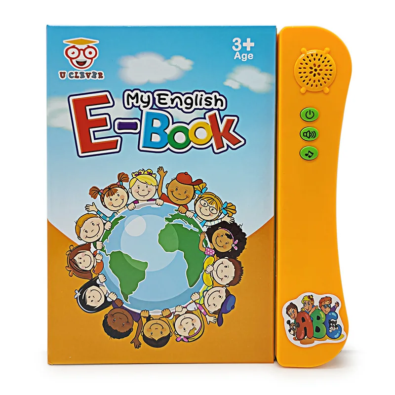 New English Cartoon Point Reading Book Children Early Education Finger Touch Learning Language Multifunctional E-book Toy Gift 2