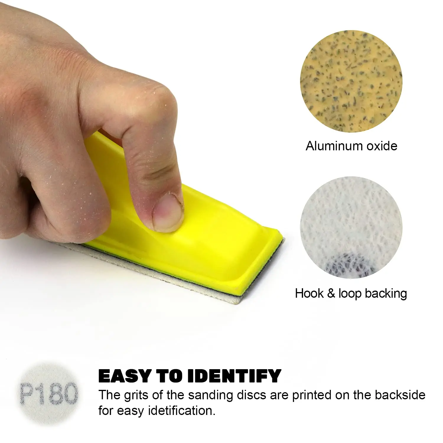 50Pcs Detail Dry Sandpaper Kit for Micro Sander Detail Handle Sanding Tools Tight Narrow Spaces Polishing for Woodworking sandpaper tools mini sandpaper kit