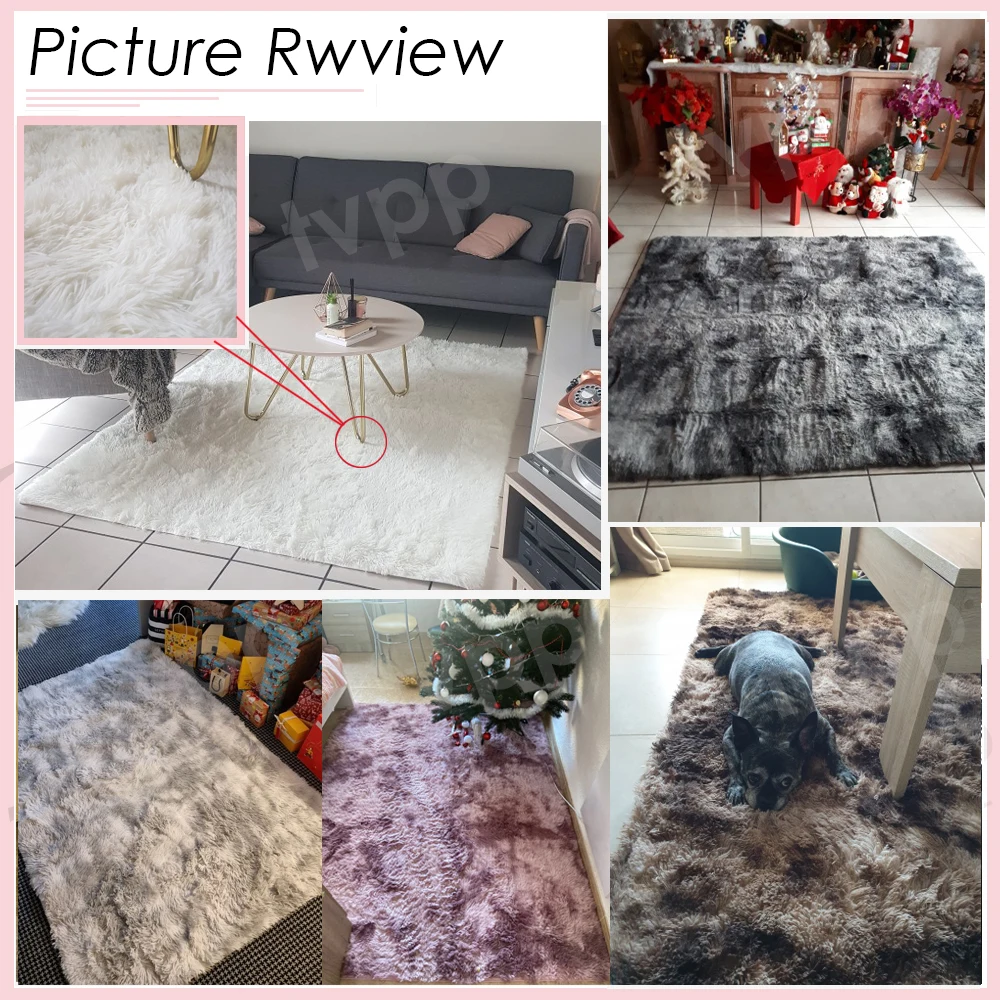 Thick Carpets for Living Room Modern Plush Rug Kids Bedroom Fluffy Floor Carpets Window Bedside Salon Sofa Table Decor Play Mat floor mat shaggy rugs