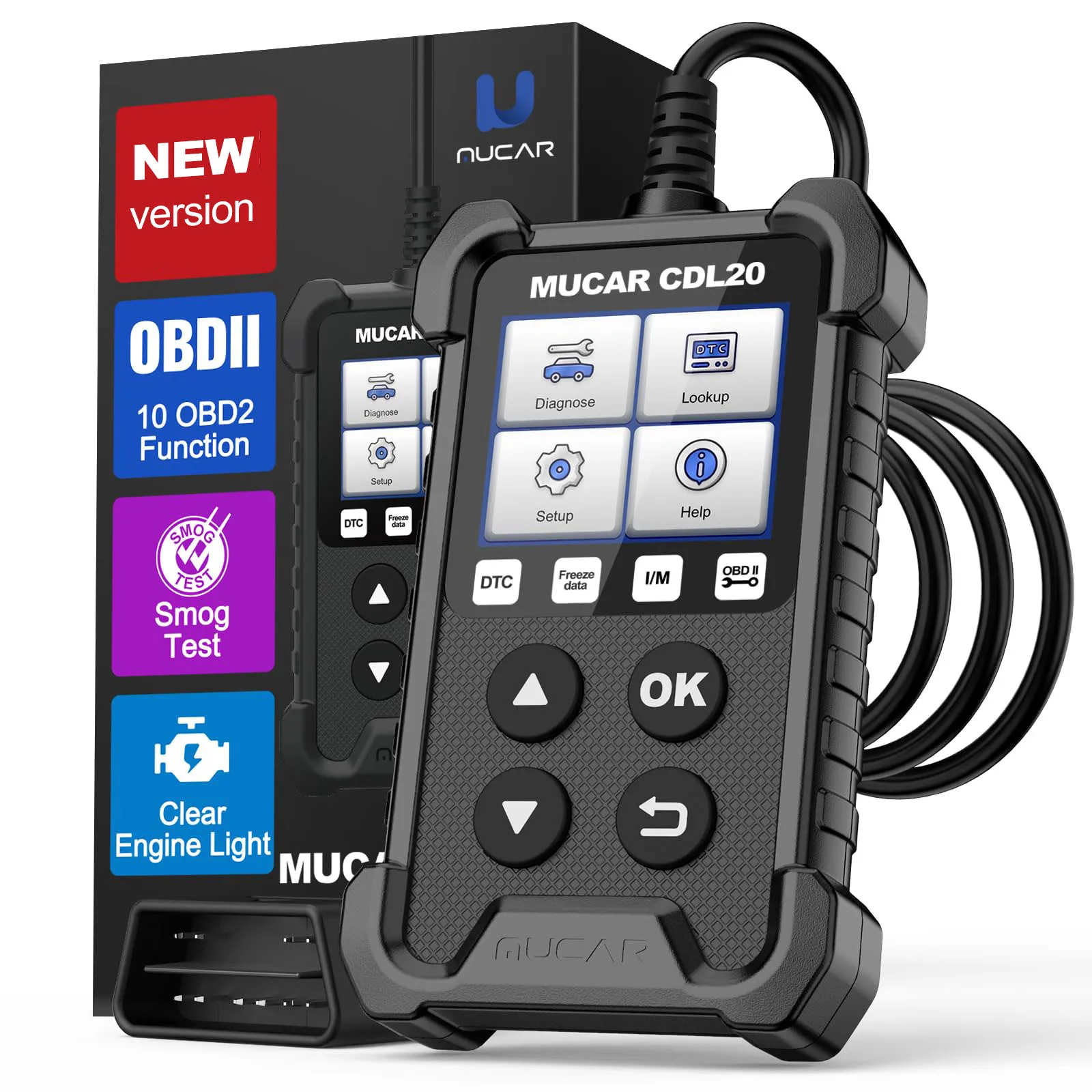 OBD2 Scanner MUCAR CDL20 OBD2 Car Diagnostic Tools OBD 2 Code Reader Clear Engine Light Smog Test Auto Scanner