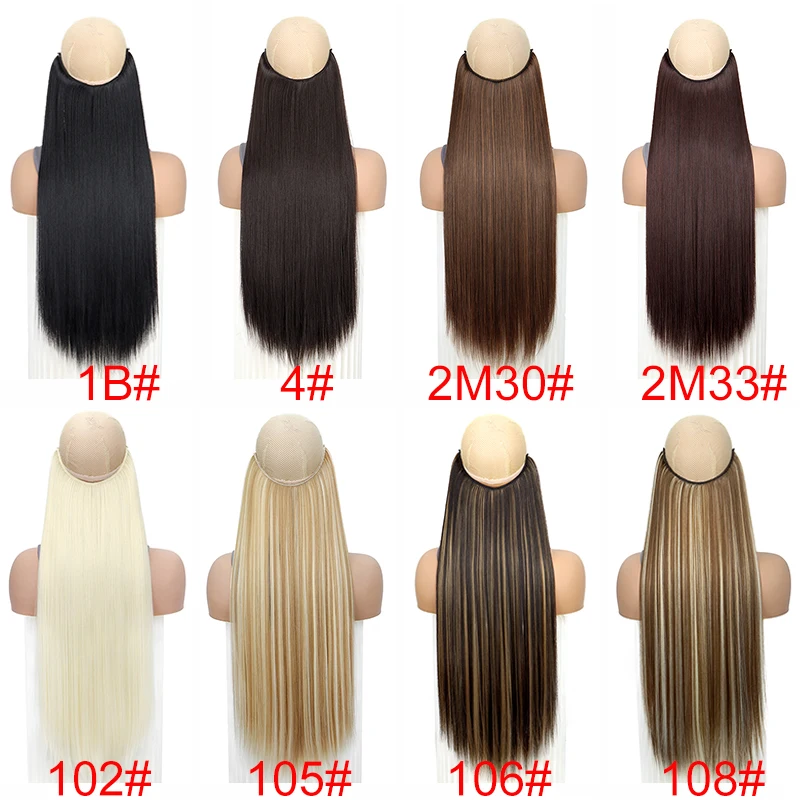 24 Inch Synthetic Invisible Hair Extension Image 1