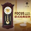 Creative Chinese Wall Clock Retro Living Room Silent Pendulum Swing Clocks Imitation Wood Quartz Clock Duvar Saati Gift FZ693 4