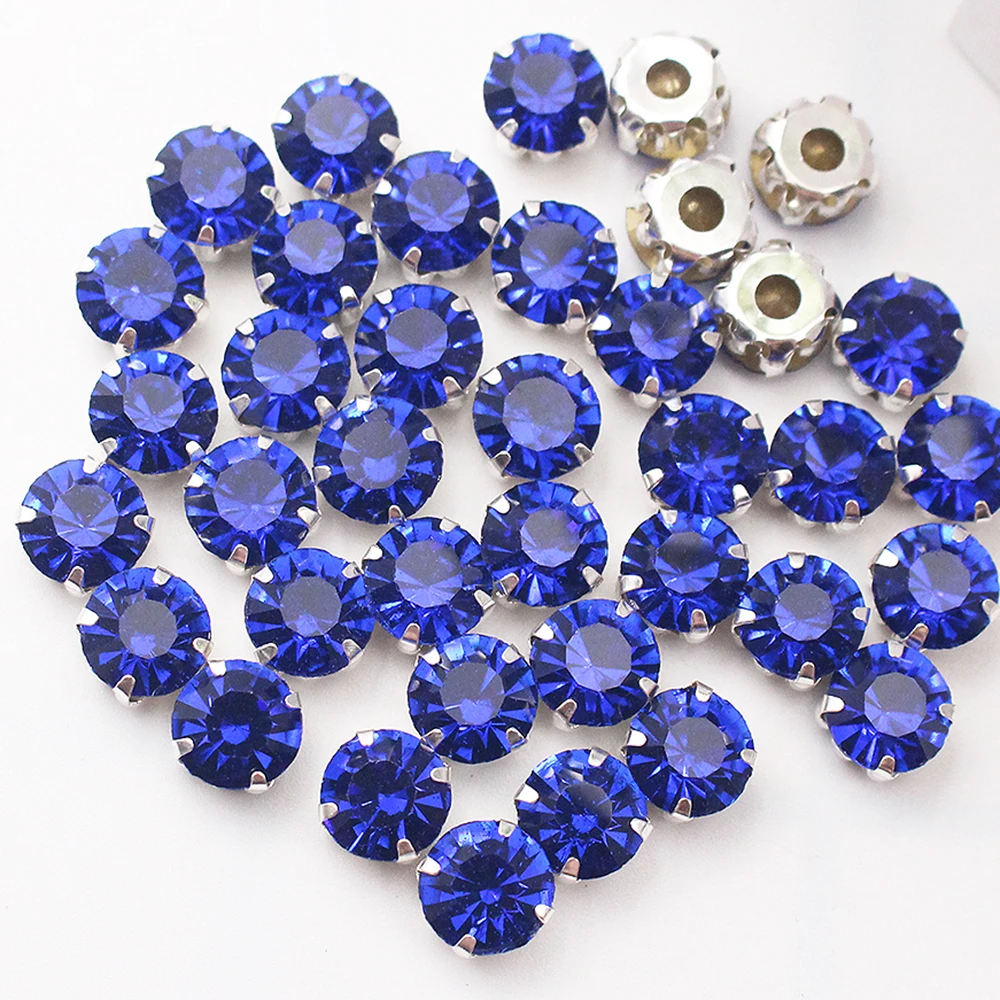 Shimmering Crystal Glass Silver Rhinestones for DIY Clothing and Fabric Crafting