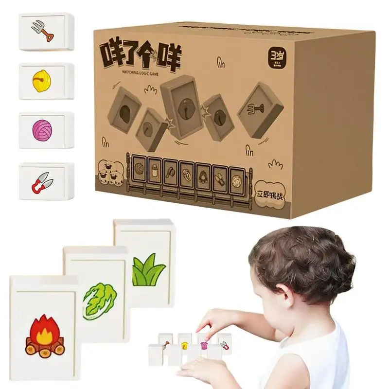 Mahjong Card Game Set Travel Mahjong Game Set Fun Chess Educational Toys Colorful Block Matching Toy For Children