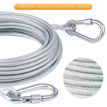 Double-Headed Dog Tie-Out Cable Leash 1
