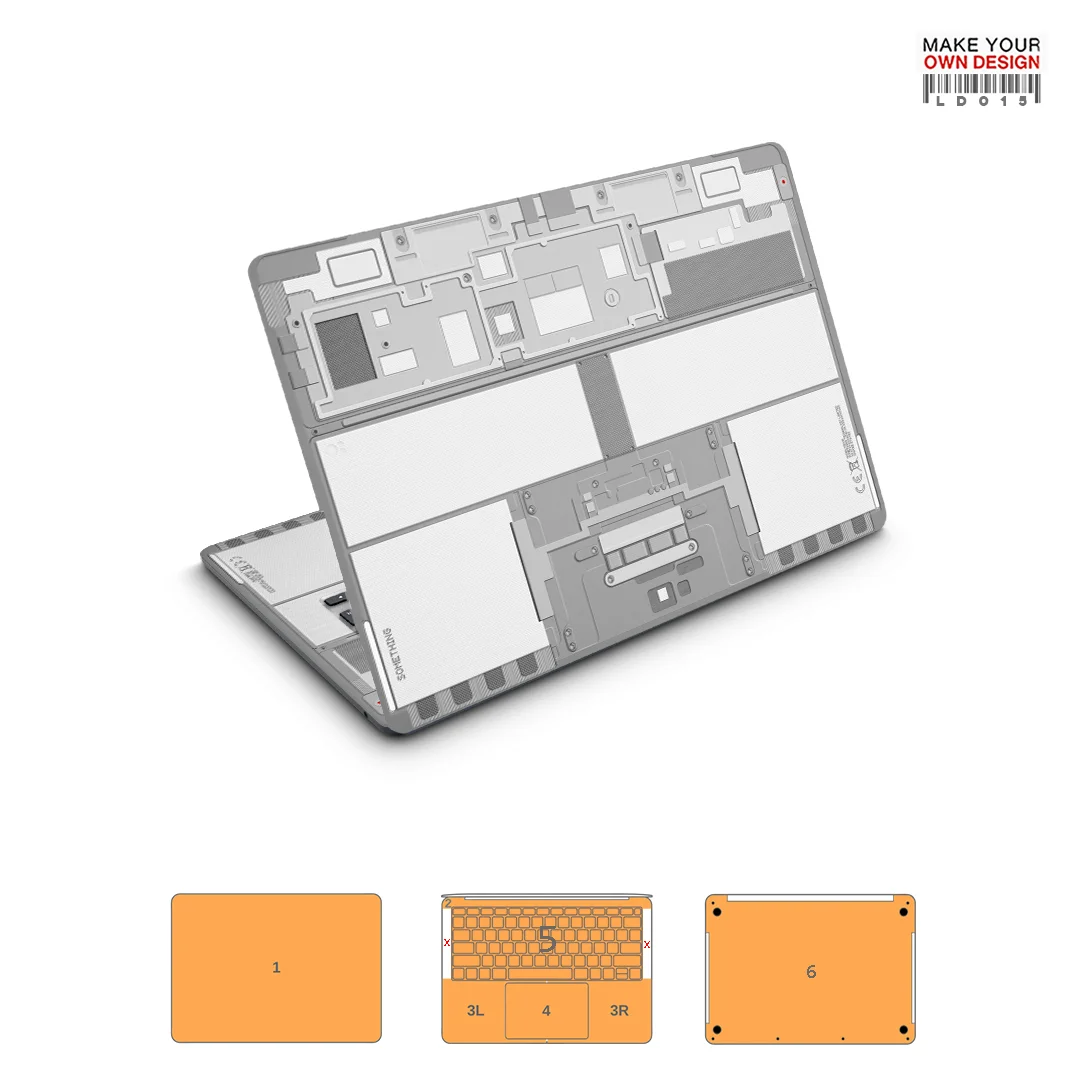 Colorful skin sticker for Macbook AIR 13.6 M2 M3 Full Cover Wray Sticker skin screen protector