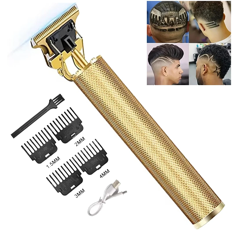 Electric Hair Cutting Machine Vintage T9 Clipper Hair Rechargeable Man Shaver Trimmer for Men's Barber Professional