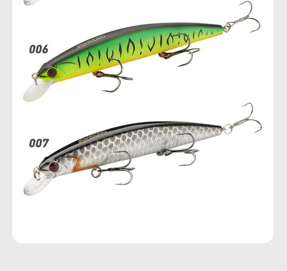 Johncoo 13 cm 21 g Suspend Fishing Lure Dive 1,8 m Angelköder Wobbler Hartköder hochwertige professionelle Elritze für Angelgeräte – Detail 11