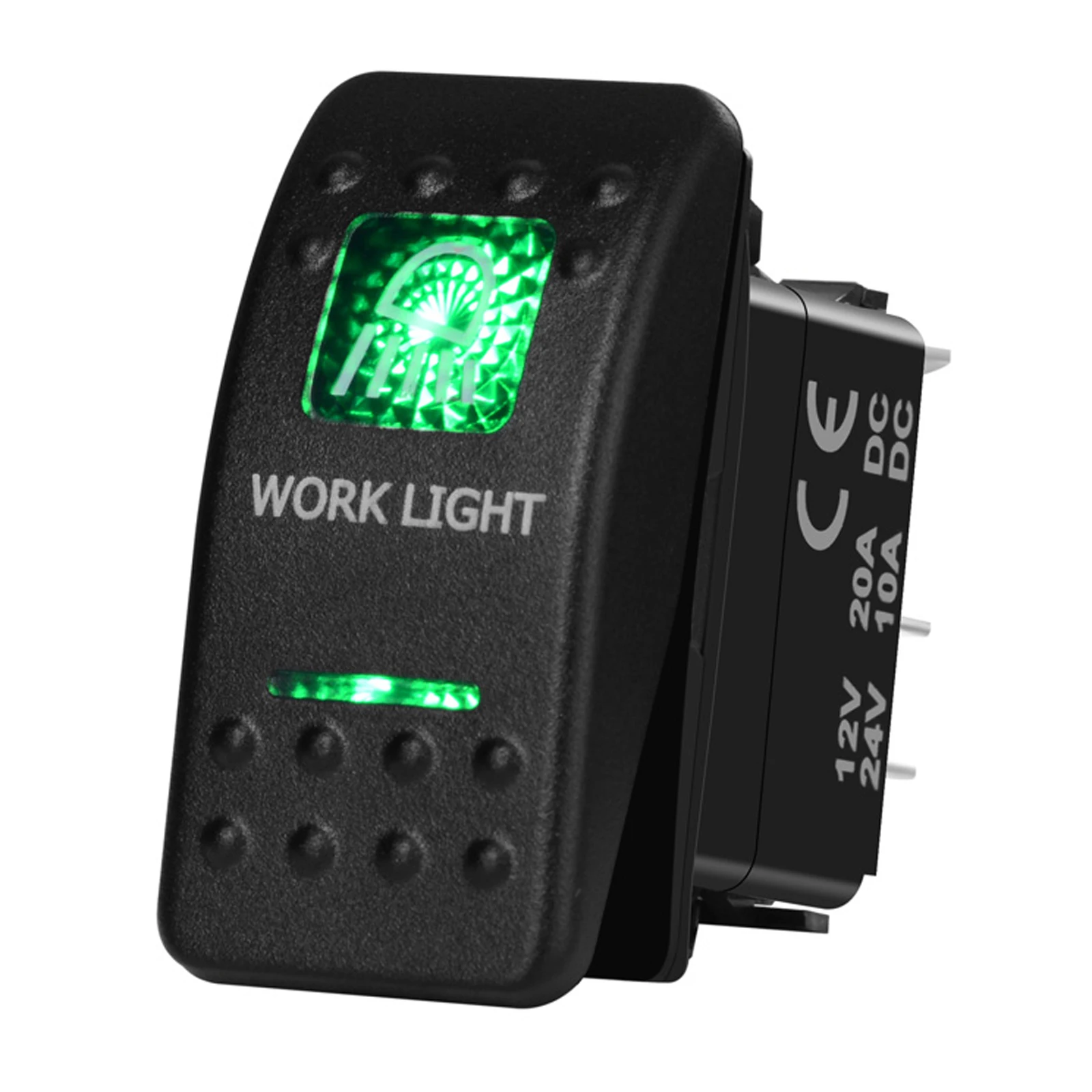 3x Interruttore A Bilanciere Con LED Rosso 12V 20A, ON/OFF, Per Auto, Barca, ATV, Pannello