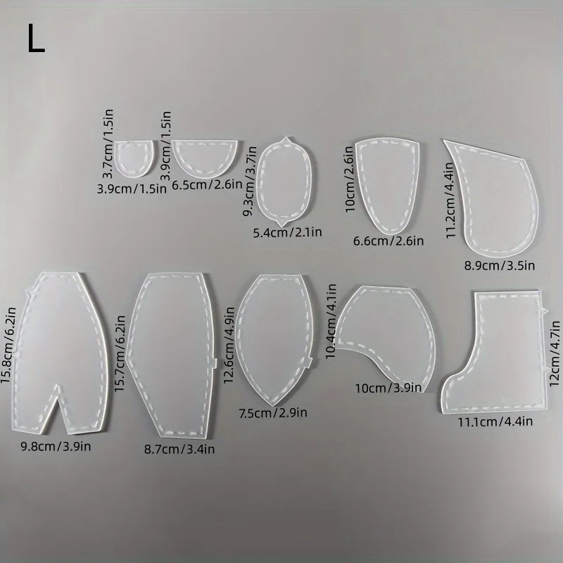 YOMDID Memory Bears Sewing Template For Beginner Patchwork Ruler DIY Child Toys