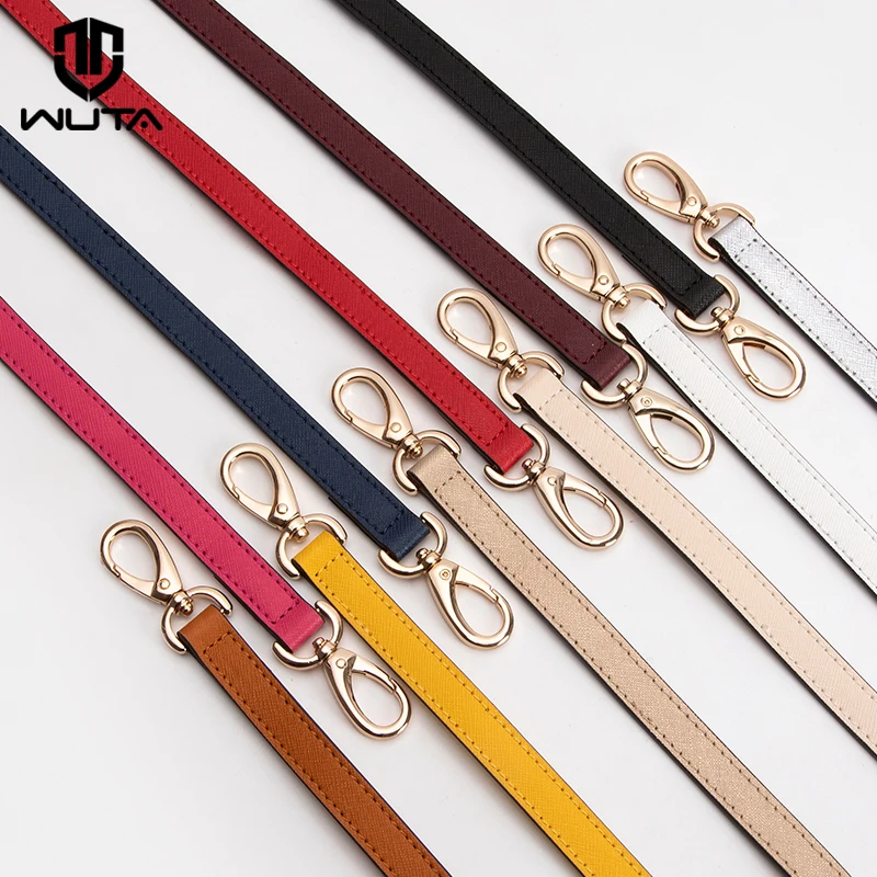 WUTA Shoulder Bag Strap DIY Replacement Long Adjustable Crossbody Leather Purse Straps Handle for Handbag Belts Bag Accessories 120cm pu leather bag strap handbag metal chain shoulder straps purse crossbody bags chain replacement bag chains bag handles