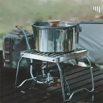 Portable Stainless Steel Folding Stove & Rack 1