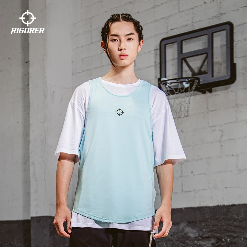 Basketball Vest Training Running Sports Fitness Quick-drying Loose Solid Color Sleeveless Top Men's Summer Waistcoat basketball jerseys men sport tees