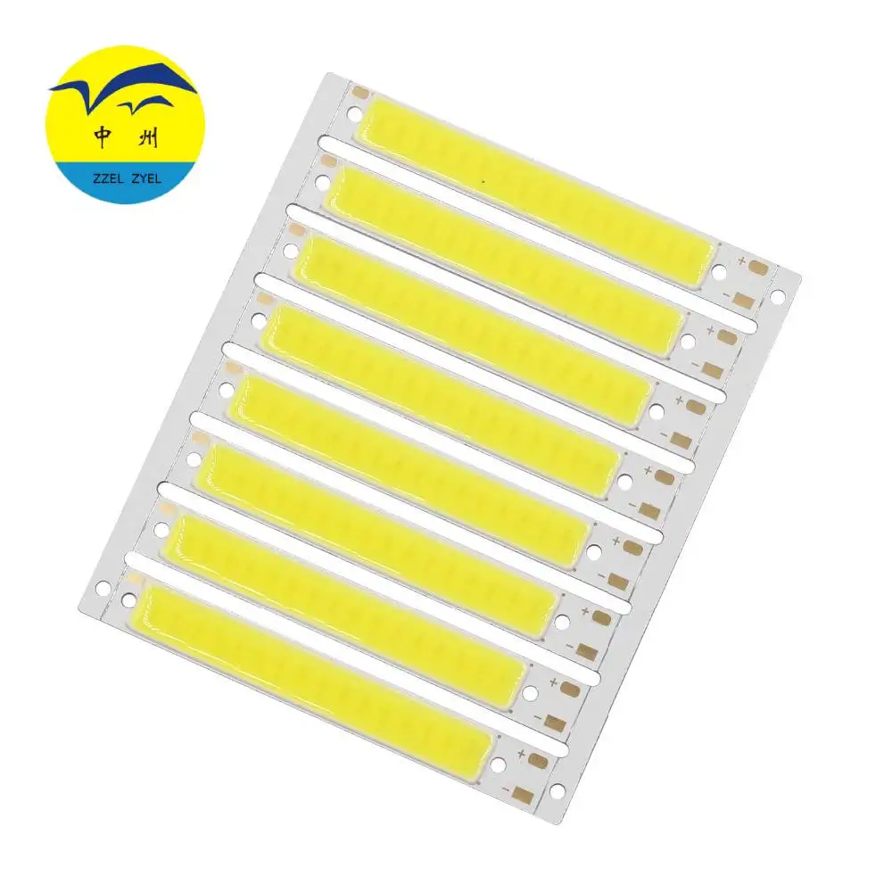 COB Strip LED ZZEL ZYEL 50pcs L61x8mm 3v 4v 1.2w 100lm Vehicle Light for Bicycle Use Module
