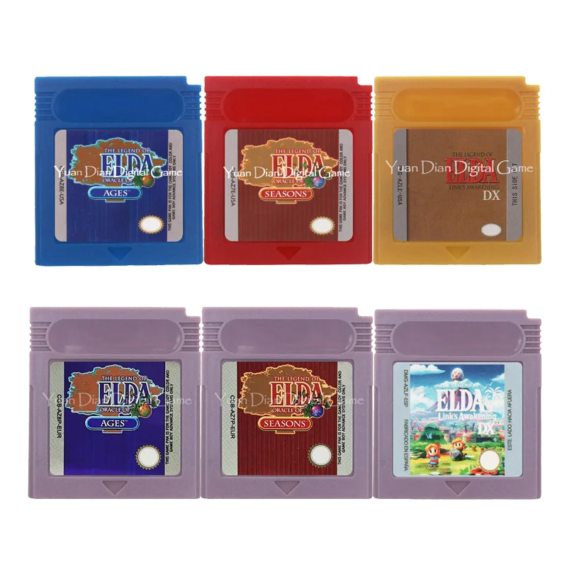 

16Bit Game Video Game Cartridge Console Card Zeld Series Oracle of Ages Seasons Links Awakening English/Spanish Language