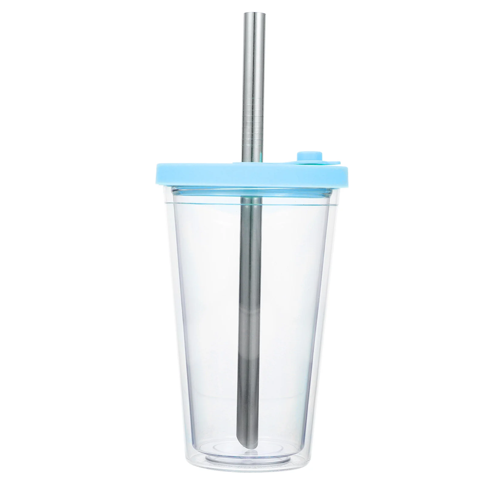 

Double Layered Cup Thickened Cold Drink Cup Boba Tea Cup With Straw Cold Drink Cup Reusable Pearl Milk Tea Cup Water Cup