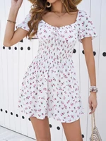 2024 Spring/Summer New Short Fragmented Flower Night Dress French Gentle and Sweet Outdoor Beach Skirt - Image 3