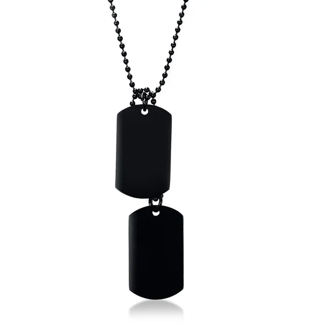 Vnox Stainless Steel Double Dog Tag 