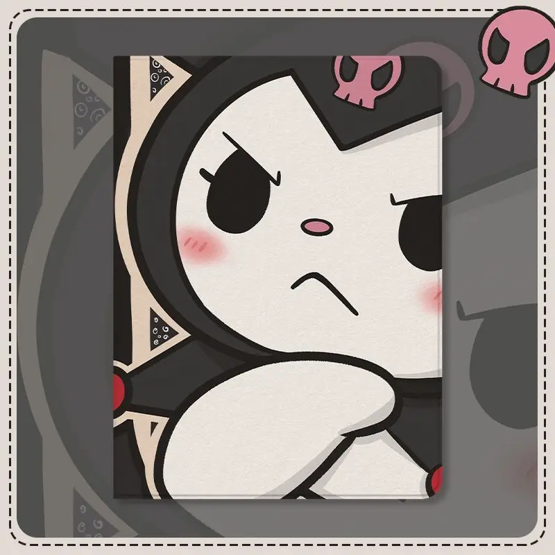 Sanrio Kuromi Capa de Silicone para Ipad Capa para Ipad Air Air 10.2 9th 8th Pro 11 12.9 2023 2023