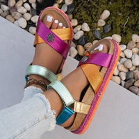 Sandales pour femmes, respirantes, décontractées, plates, grandes tailles, confortables, été 2026, Sandalias De Mujer 2