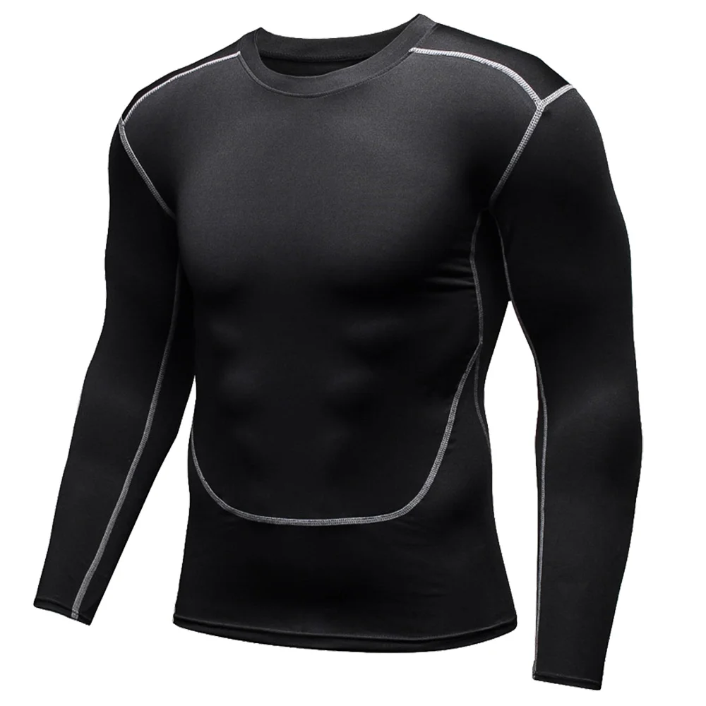 Compression Shirt Quick Dry Motorcycle Tight T-Shirt Men Gym Fitness T Mens Long Sleeve Summer Boxing Jersey Rashguard