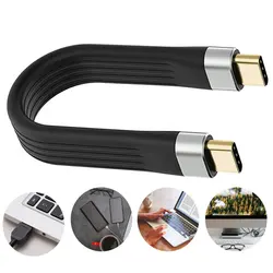 4K USB-C 3.1 Gen 2 Cable 10G Chip Short Type C Video Sync Charger Cable PD 60W 4K Video High-speed Data Transmission