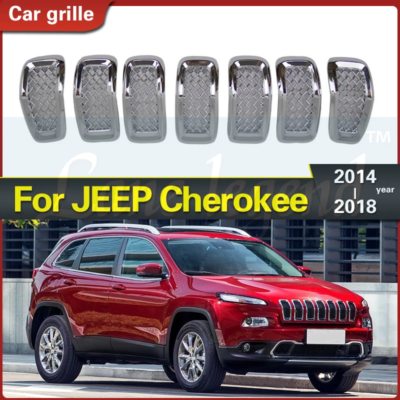 

Racing Grills for Jeep Grand Cherokee 2014-2019+ Insert Mesh Vent Bezel Ring Outlet Exterior Styling for Grand Cherokee Grills