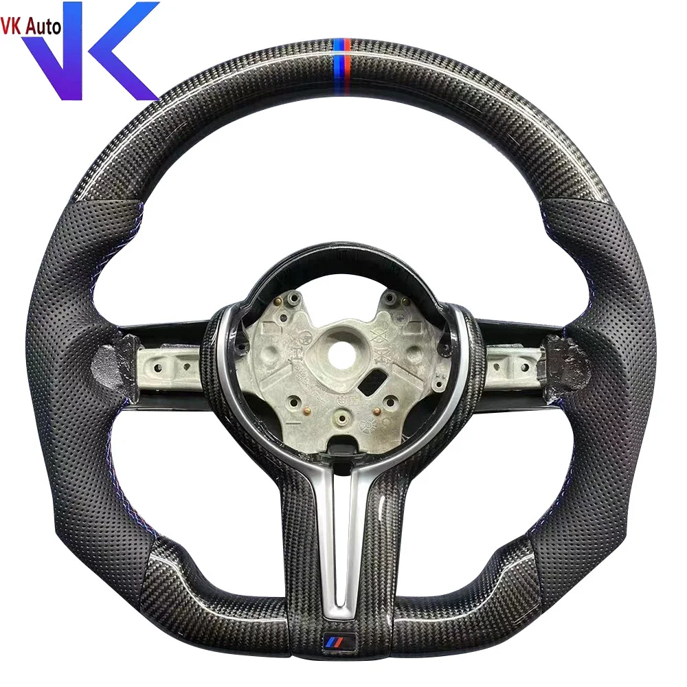 

For BMW 3 Series M3 Carbon Fiber Steering Wheel Base Perforated Leather Accessories