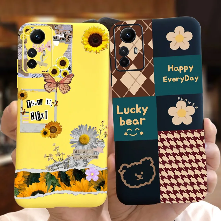 Роскошный стильный чехол для телефона Xiaomi Redmi Note 12S 2023, Модный чехол, мягкий силиконовый бампер карамельных цветов на Redmi Note 12S