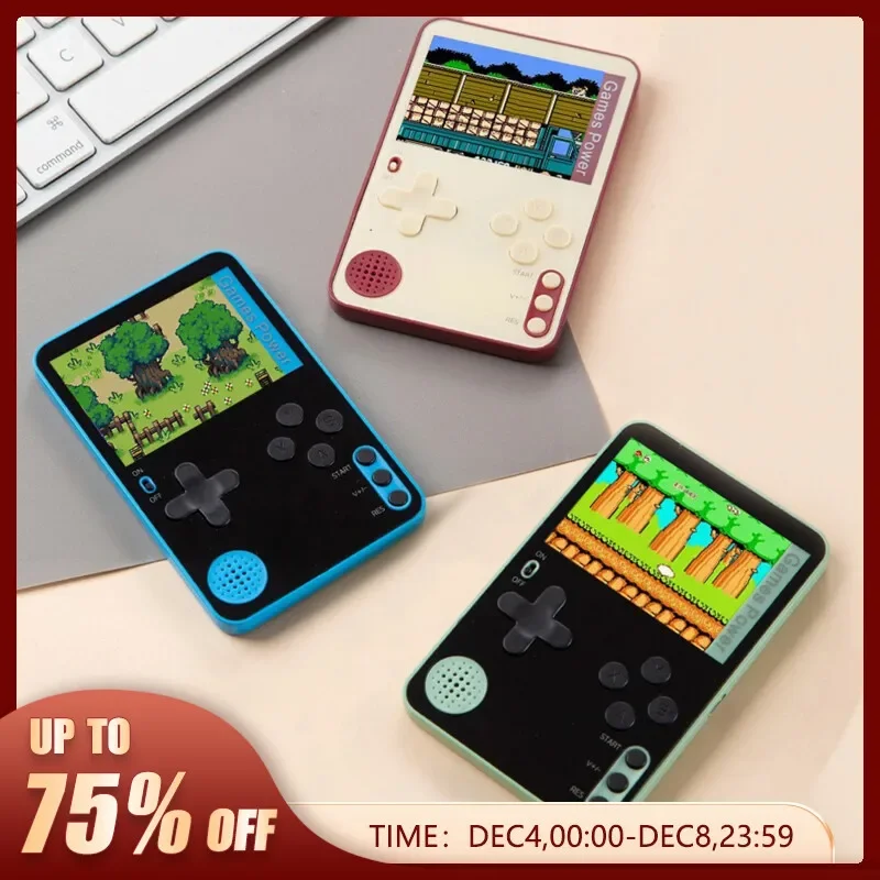 K10 Thin Handheld Game Console 2.4 Inch Screen Portable Magnetic Phone Case Children Retro Classic Game Toy Kids Christmas Gift 2