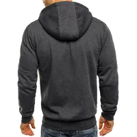 Sweats à capuche à manches longues pour hommes, sweat-shirt à fermeture éclair, vêtements sportifs, veste décontractée coupe couvertes 3