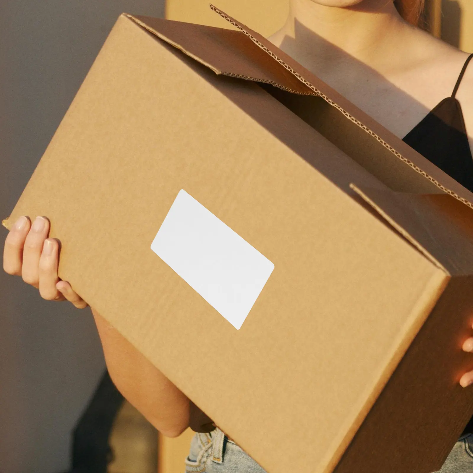 1롤 감열 프린터 라벨 80x40mm 자가 접착 배송 창고용 감열지 스티커 비즈니스 재고 관리