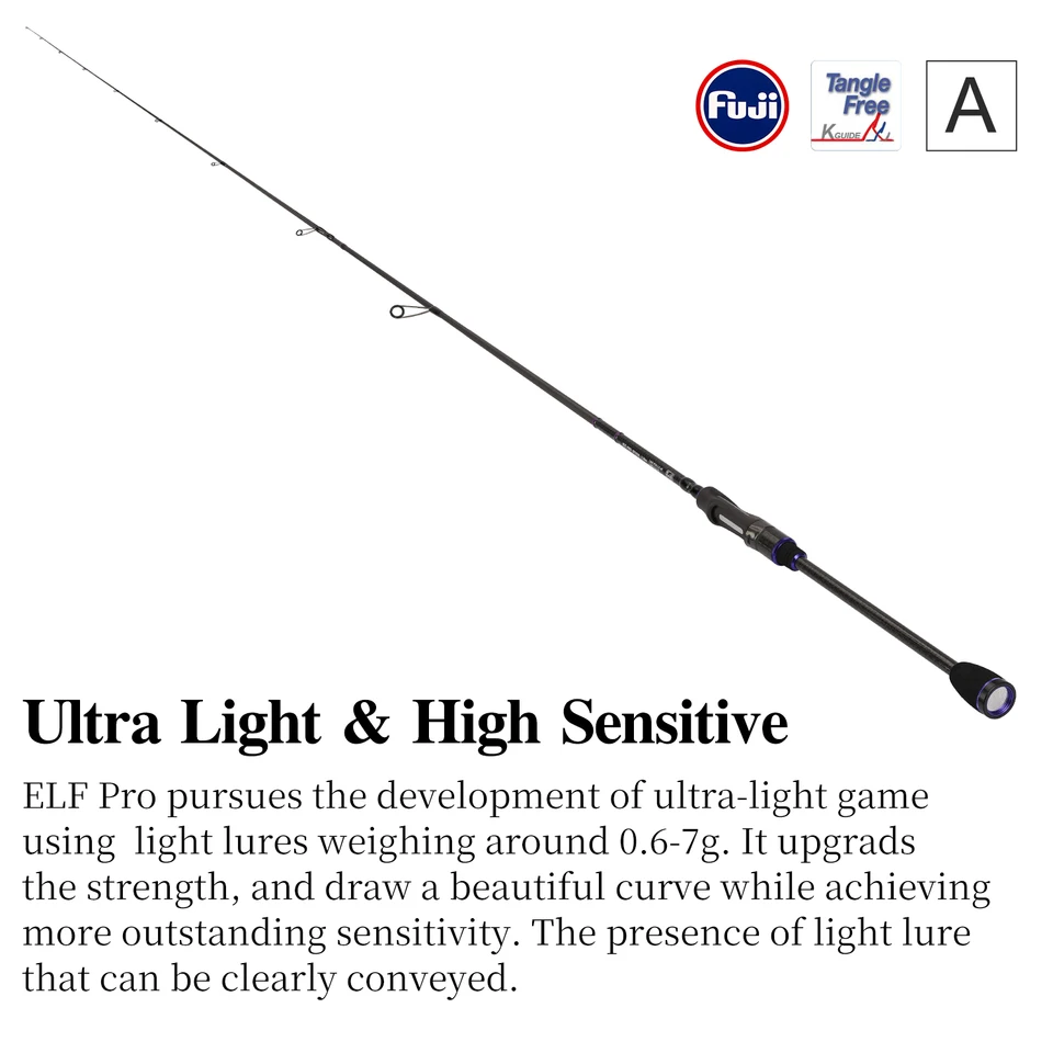 TSURINOYA 超軽量釣竿エルフプロ 2.26 メートル S752UL C752UL
