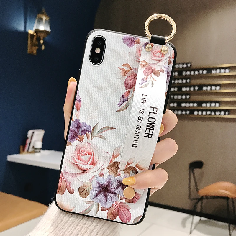 Premium Wristband Phone Cover with Kickstand Holder - Wrist Strap Case