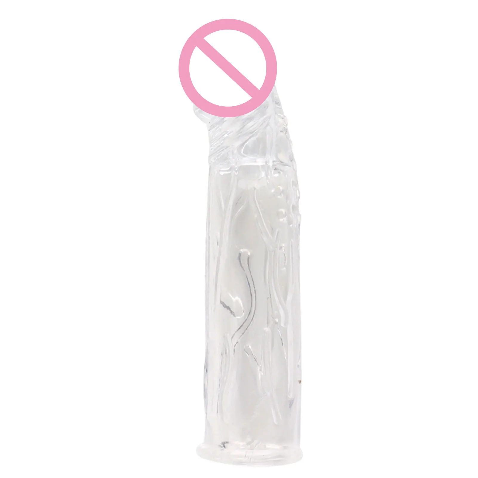 Reusable Penis Enlarger Condoms Ribbed G-Point Sex Toys Passionate Latex Contraceptives Sex Goods for Men Delay Ejaculation 18+ 5