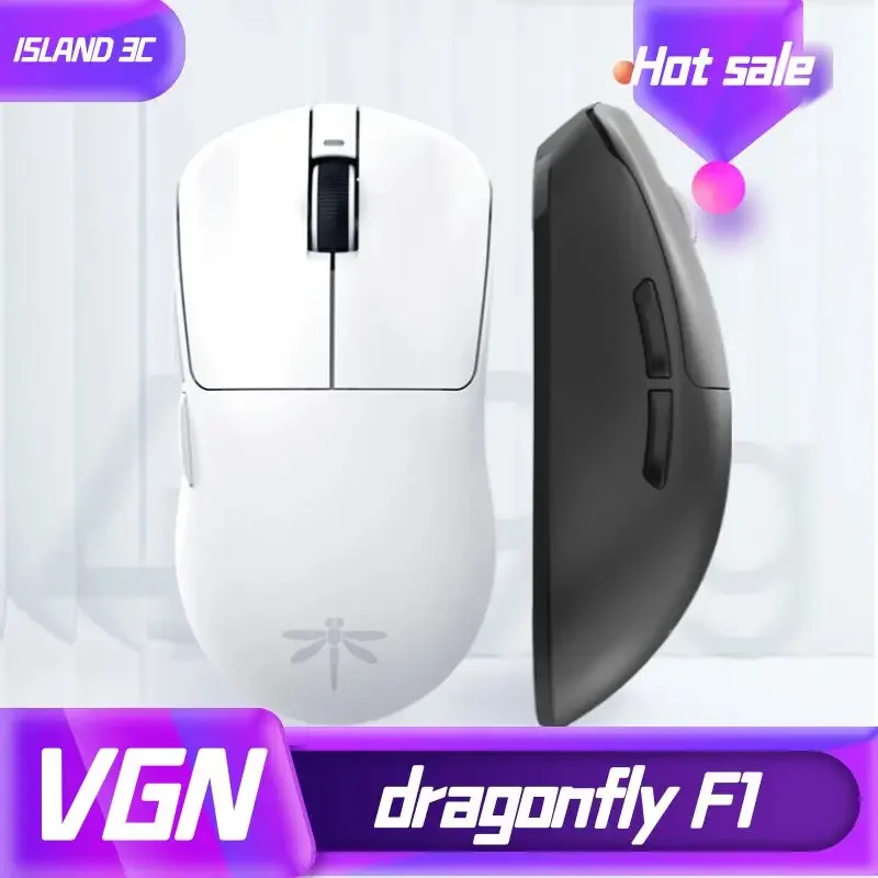 VGN PAW 3395 Dual-mode Gaming Mouse Dragonfly F1 2.4G Wireless Rechargeable Light Weight
