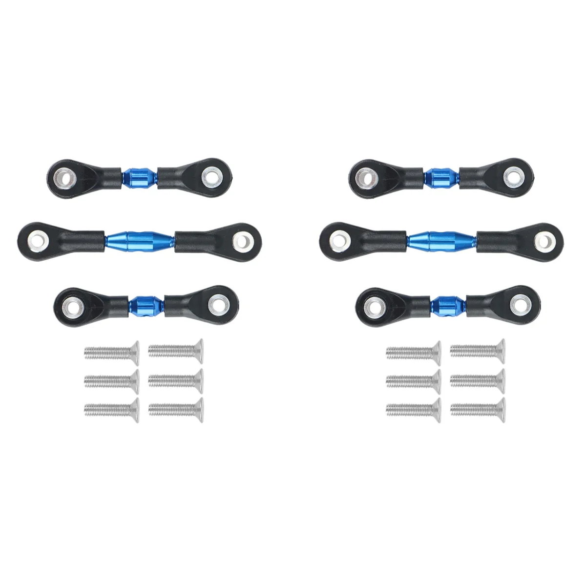 

6 шт., металлическая рулевая тяга для Tamiya TT-01 TT01 1/10